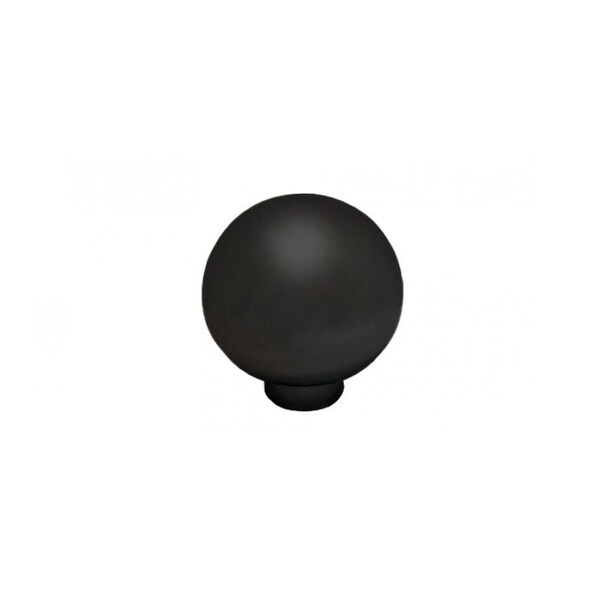 Cal-Royal Bi-Fold Ball Knob, 1-1/4 Width, 1-3/8 Height, 1-5/8, 1-7/8 and 2 Screws, US19 Matte Black BK14-19 - main